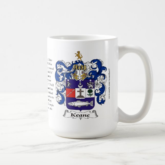 Mug Keane, l'origine, la signification et la crête (Droite)