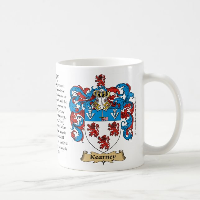 Mug Kearney, l'origine, la signification et la crête (Droite)