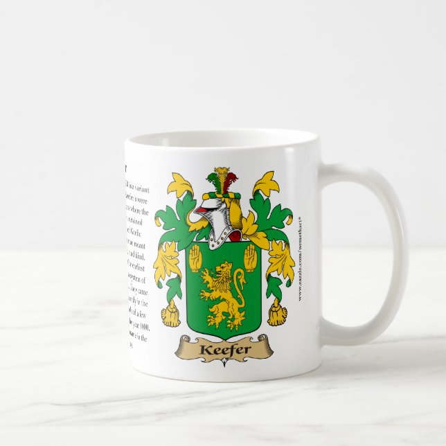 Mug Keefer, l'origine, la signification et la crête (Droite)