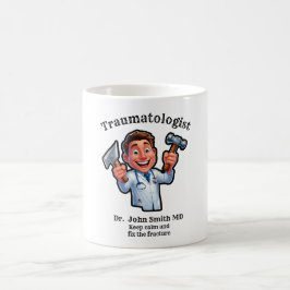 Mug Keep calm and fix the fracture TRAUMATOLOGIST MD