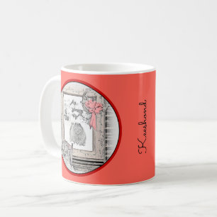 Mug Keeshond Noël hiver fenêtre Peinture Chien Art