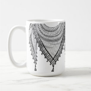 Mug Keffiyeh Écharpe palestinienne tissu traditionnel