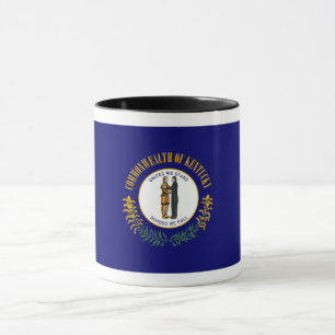 Mug Kentucky : Drapeau d'État américain du Commonwealt