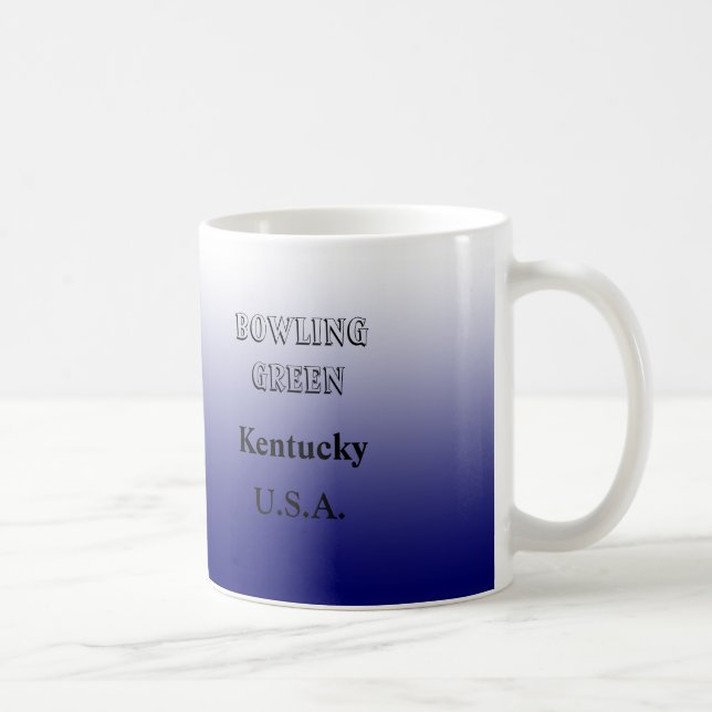 Mug - Kentucky State Map avec la ville (Droite)