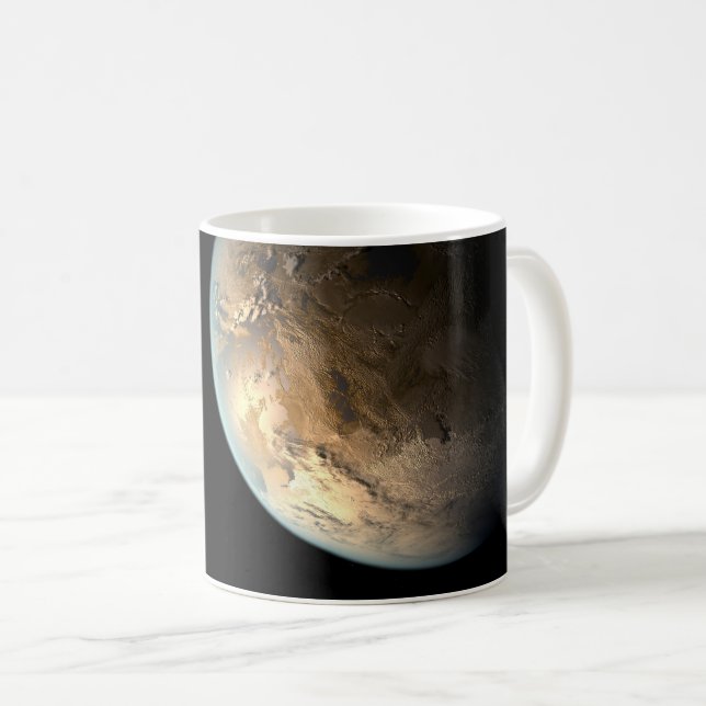 Mug Kepler-186f Orbitant Une Étoile Éloignée. (Devant droit)