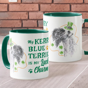 Mug Kerry Blue Terrier Lucky Charm Irlandais Amoureux 