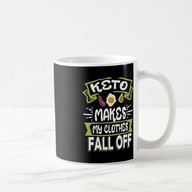 Mug Keto Diet Basse Carbe Ketogénique Vêtements de Két (Droite)