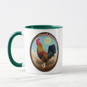 Mug Key West - Coq tzigane Good Morning Vintage Oval