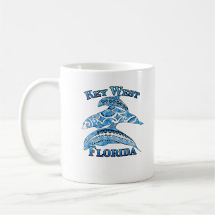 Mug Key West Florida Vacances Dauphins Tribaux