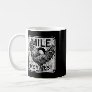 Mug Key West Floride Poulet Rétro Mile 0 Coq Dist