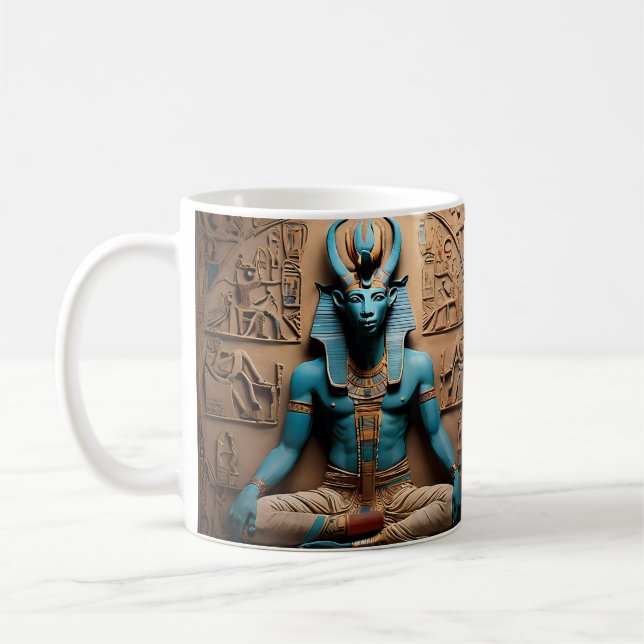 Mug Khnum le dieu égyptien antique de la création  (Gauche)