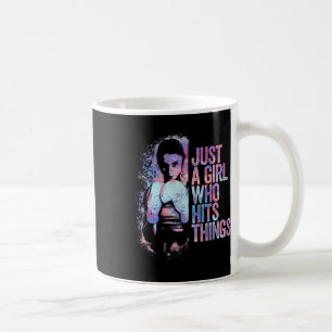 Mug Kickboxing drôle Juste une fille qui frappe des ch