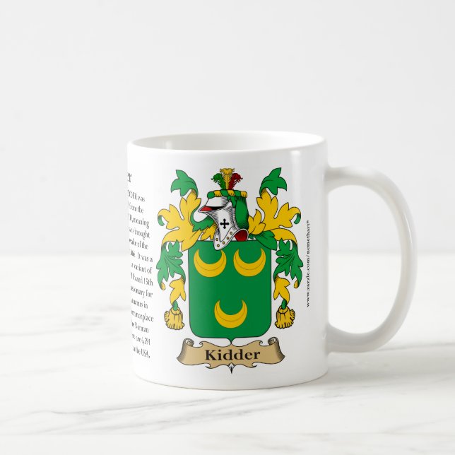 Mug Kidder, l'origine, la signification et la crête (Droite)