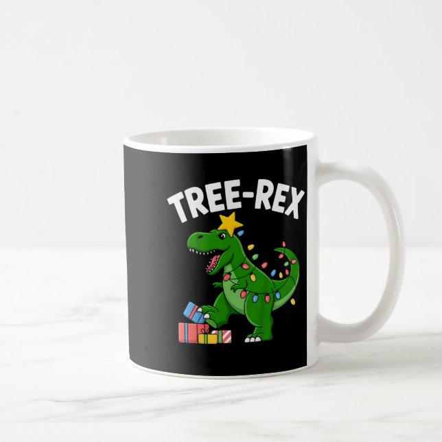 Mug Kids Tree-rex Christmas Dinosaur T-rex Shirt Toddl (Droite)