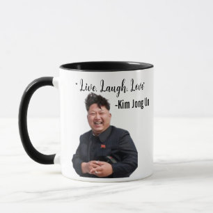 Mug Kim Jong Un, Live, Rire, Amour, Cadeau Mème