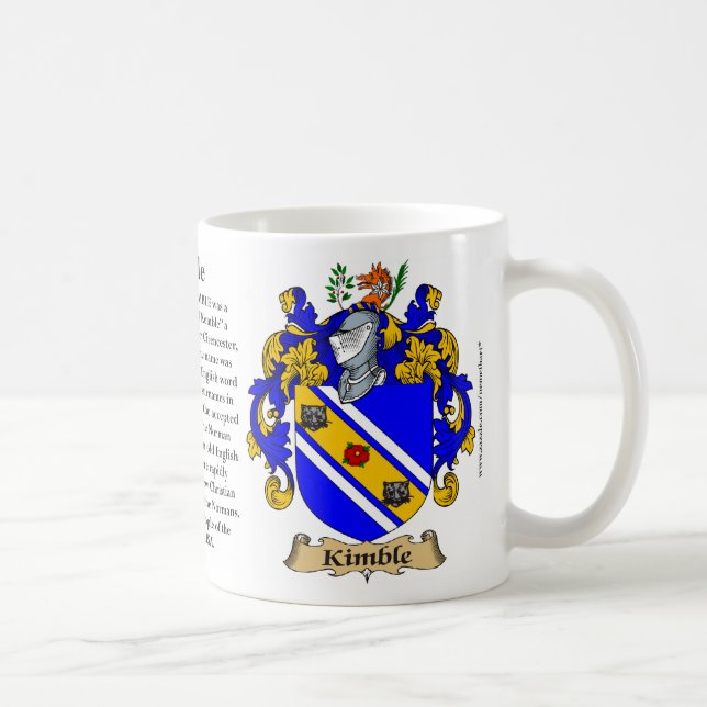 Mug Kimble, l'origine, la signification et la crête (Droite)