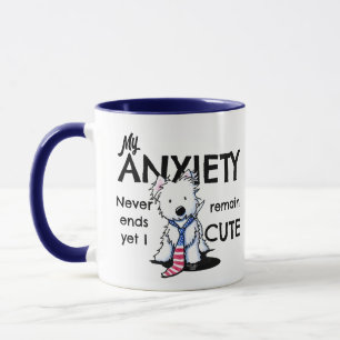 Mug KiniArt Westie Anxiété