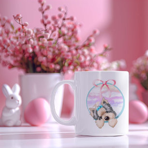 Mug KiniArt Yorkie Coquette Design
