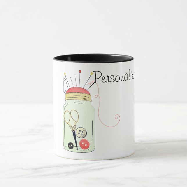 Mug Kit de couture vintage (Centre)