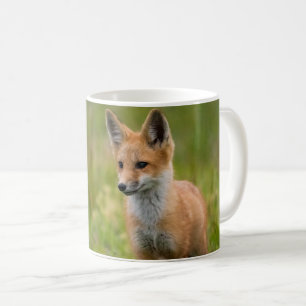 Mug Kit Renard Rouge Dans Pré Grassy