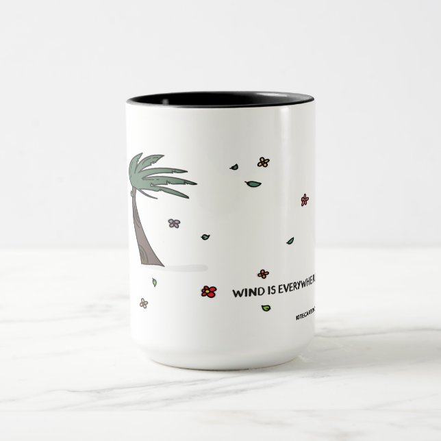 Mug Kiteboard/kitesurf - Le vent est partout (Centre)