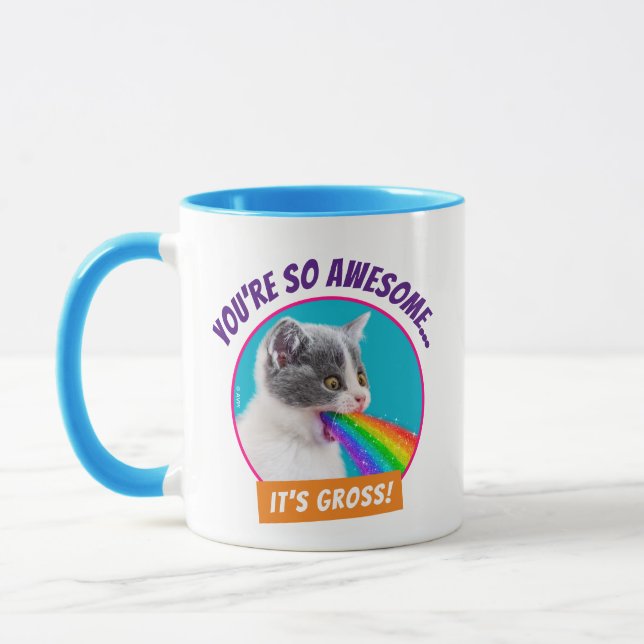 Mug Kitten crache vers le ciel (Gauche)