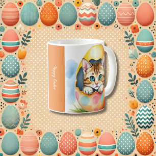 Mug Kitten de Pâques adorable dans un œuf coloré