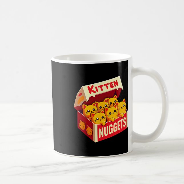 Mug Kitten Nuggets Alimentation Pun Amoureux des chats (Droite)