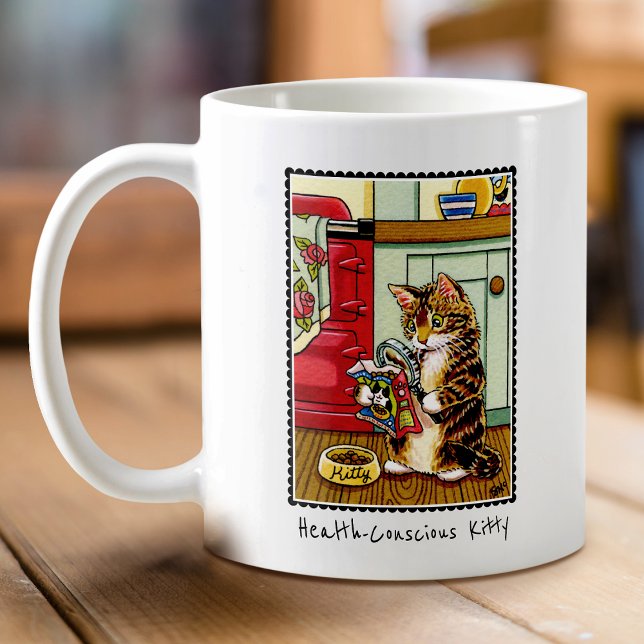 Mug Kitty Cat Conscience pour la santé Cute personnali (Créateur téléchargé)