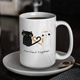 Mug Kitty Love Coeur Tails