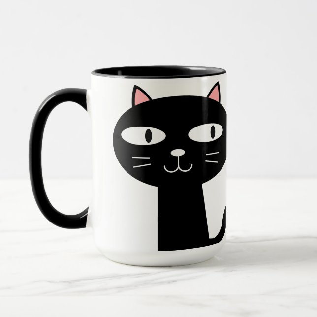 Mug Kitty personnalisé 15 oz par Zass_it (Gauche)