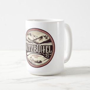 Mug Kitzbuhel Town Autriche cadeaux de station de ski