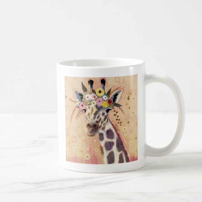 Mug Klimt Giraffe | Orné De Fleurs (Droite)
