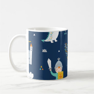 Mug Knight Dragon Castle Motif enfant
