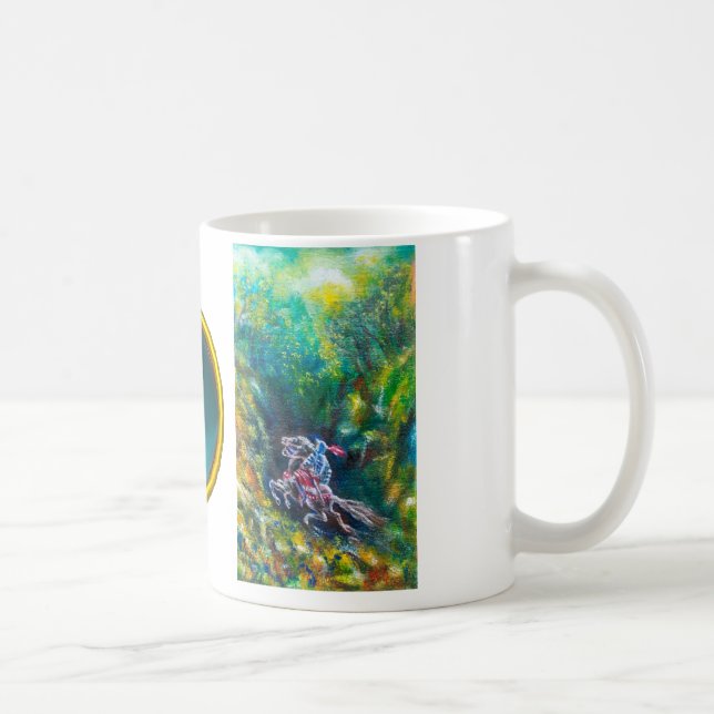 MUG KNIGHT LANCELOT, CHEVAL EN FORÊT VERTE (Droite)