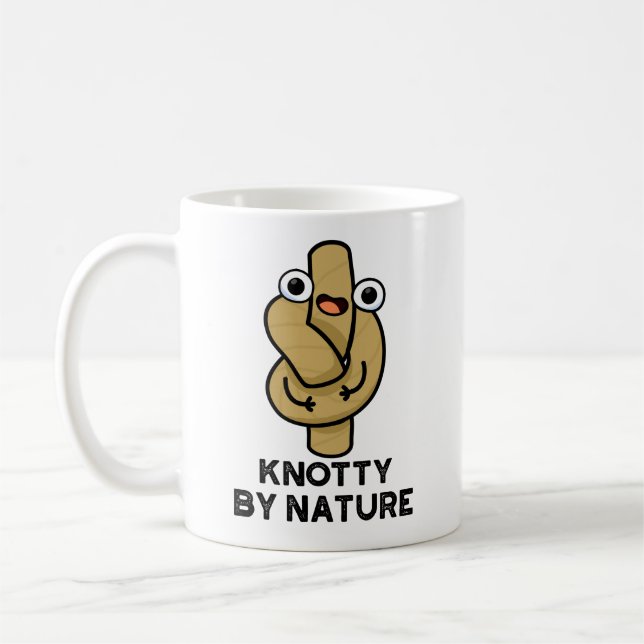 Mug Knotty By Nature Funny Knot Pun (Gauche)