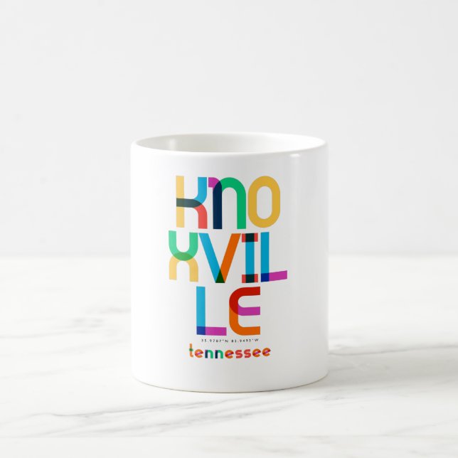 Mug Knoxville Tennessee Mid Century, Pop Art, (Centre)