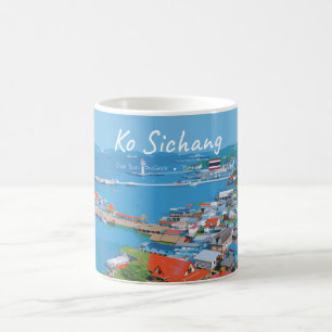 Mug Ko Sichang, Thaïlande - Vue animée du port