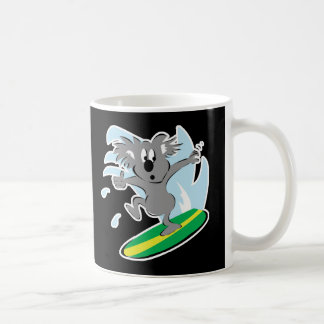 Mug koala ours surfant drôle