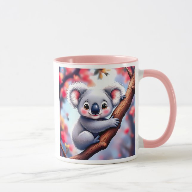 Mug Koala sur une Branche au Printemps Australien. (Droite)