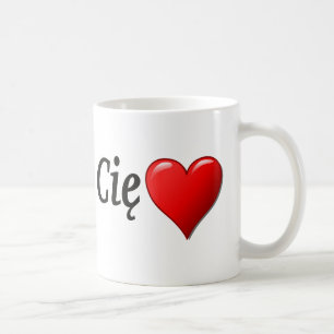 Mug Kocham Cię - je t'aime dans le polonais