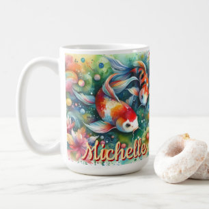 Mug Koi Poisson Whimsical Aquarelle Orange Personnalis