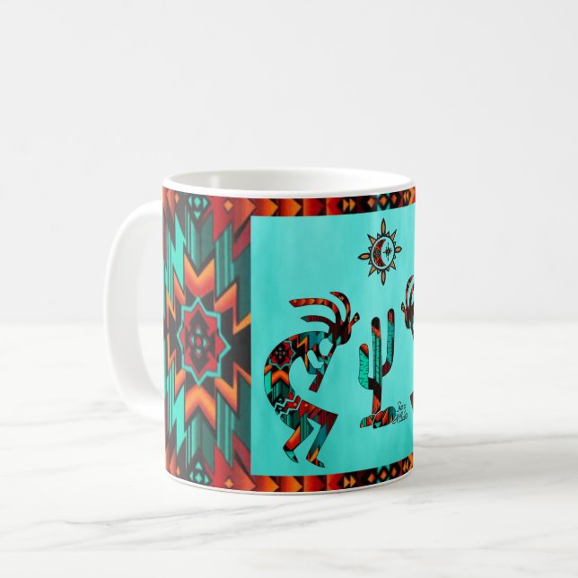 Mug Kokopelli Et Cactus (Devant gauche)