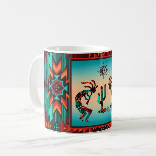 Mug Kokopelli Et Cactus (Devant gauche)