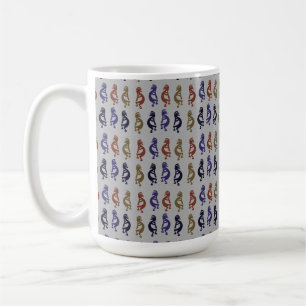 Mug Kokopelli Groupe de Flûtes Jouer Figurines Café Mu