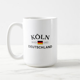 Mug Koln (Cologne) Deutschland coordonne allemand