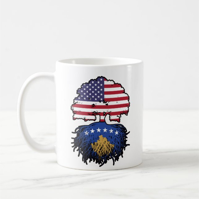 Mug Kosovo Américan United States America (Gauche)