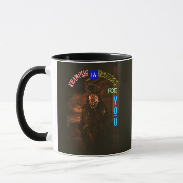 Mug Krampus Vous Attend Décembre Krampusnacht (Gauche)
