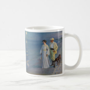 Mug Kroyer - L'artiste et sa femme sur la plage