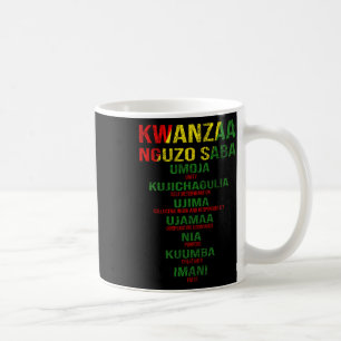 Mug Kwanzaa - Nguzo Saba Les sept principes La détress